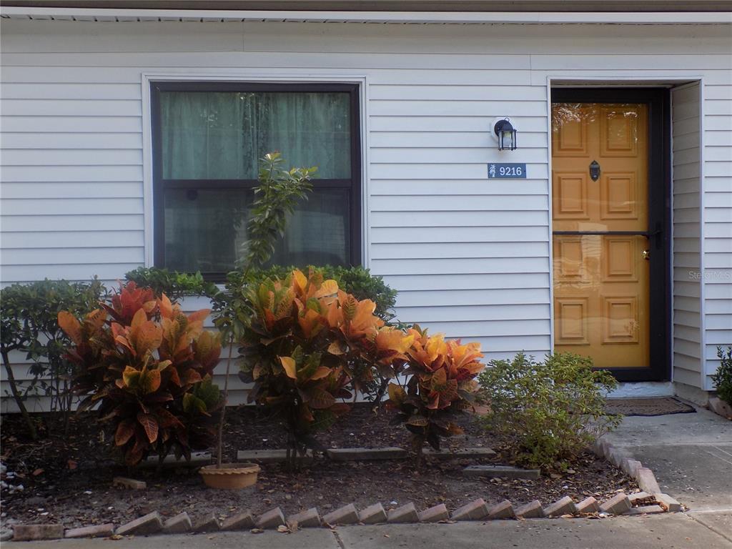 a front view of a house