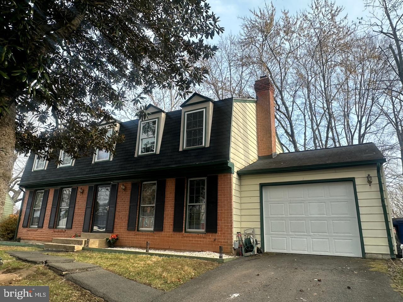 a front view of a house