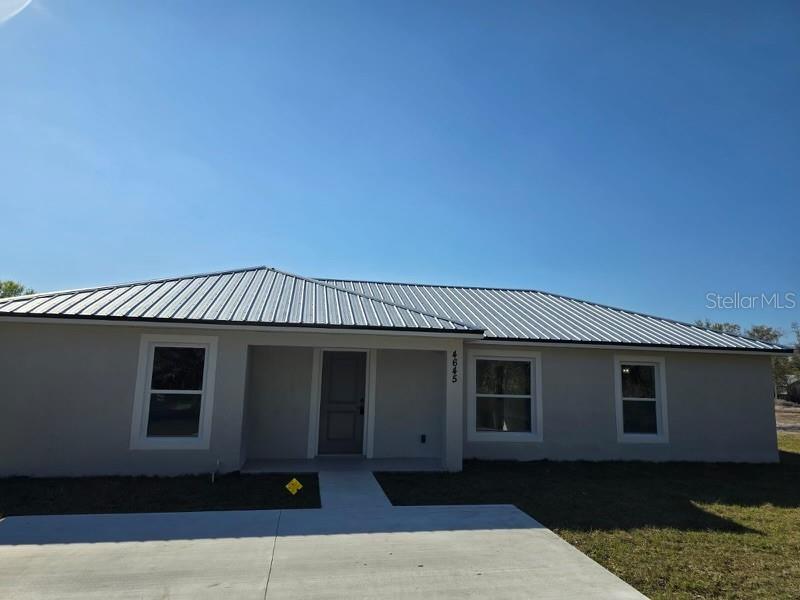 a front view of a house