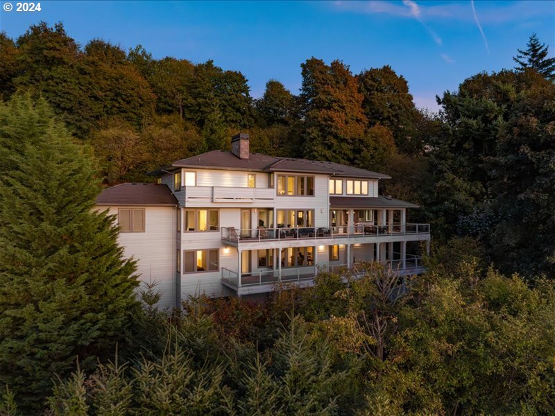 a aerial view of a house