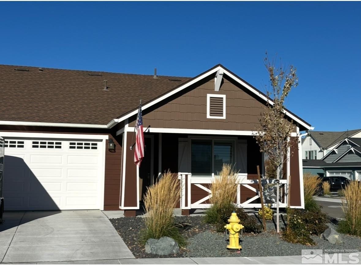 a front view of a house with porch