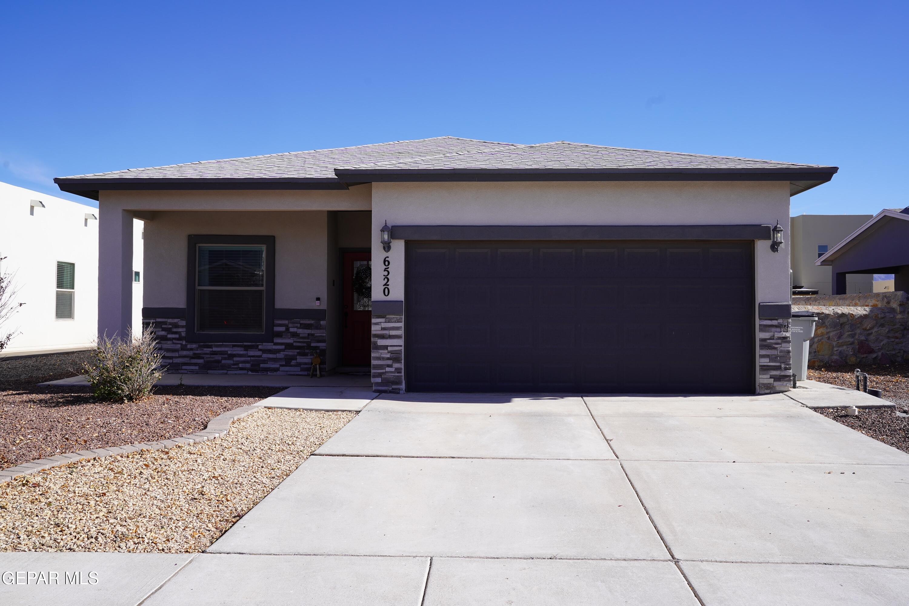 a front view of a house