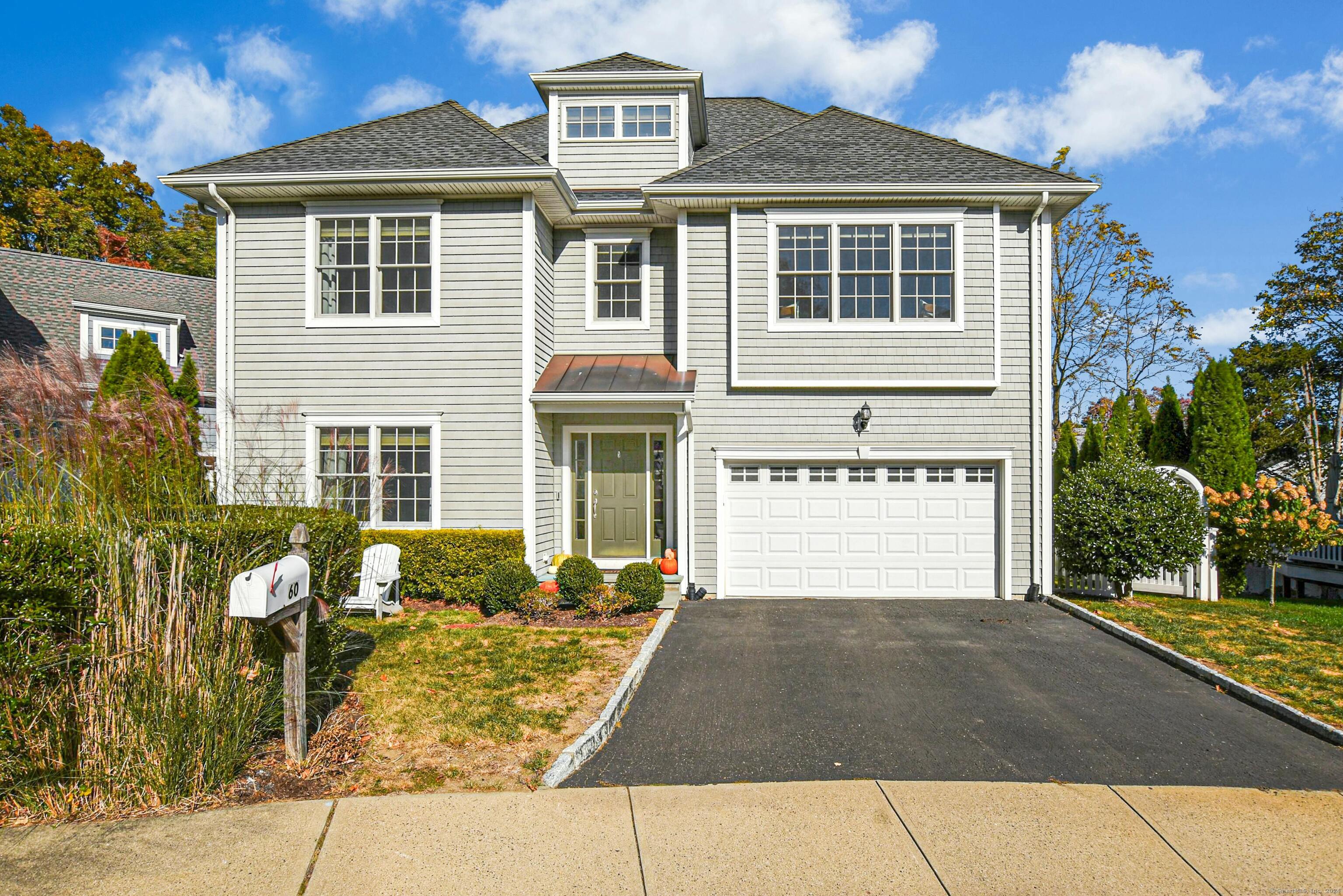 a front view of a house