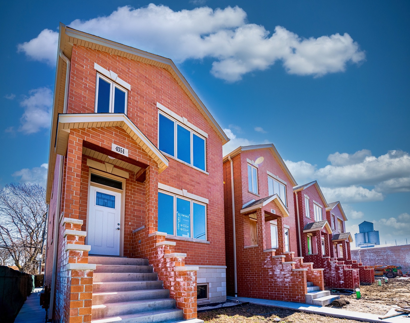 a front view of a house