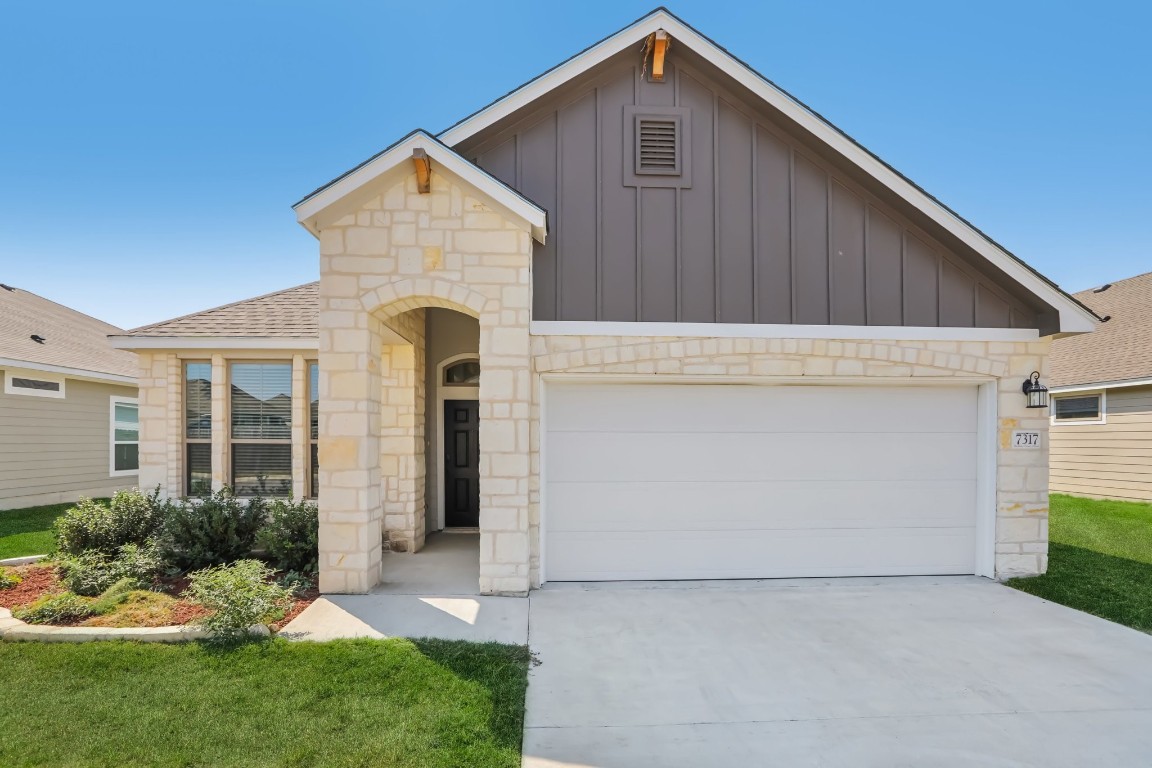 Lovely Texas Limestone greets you on the exterior of the home