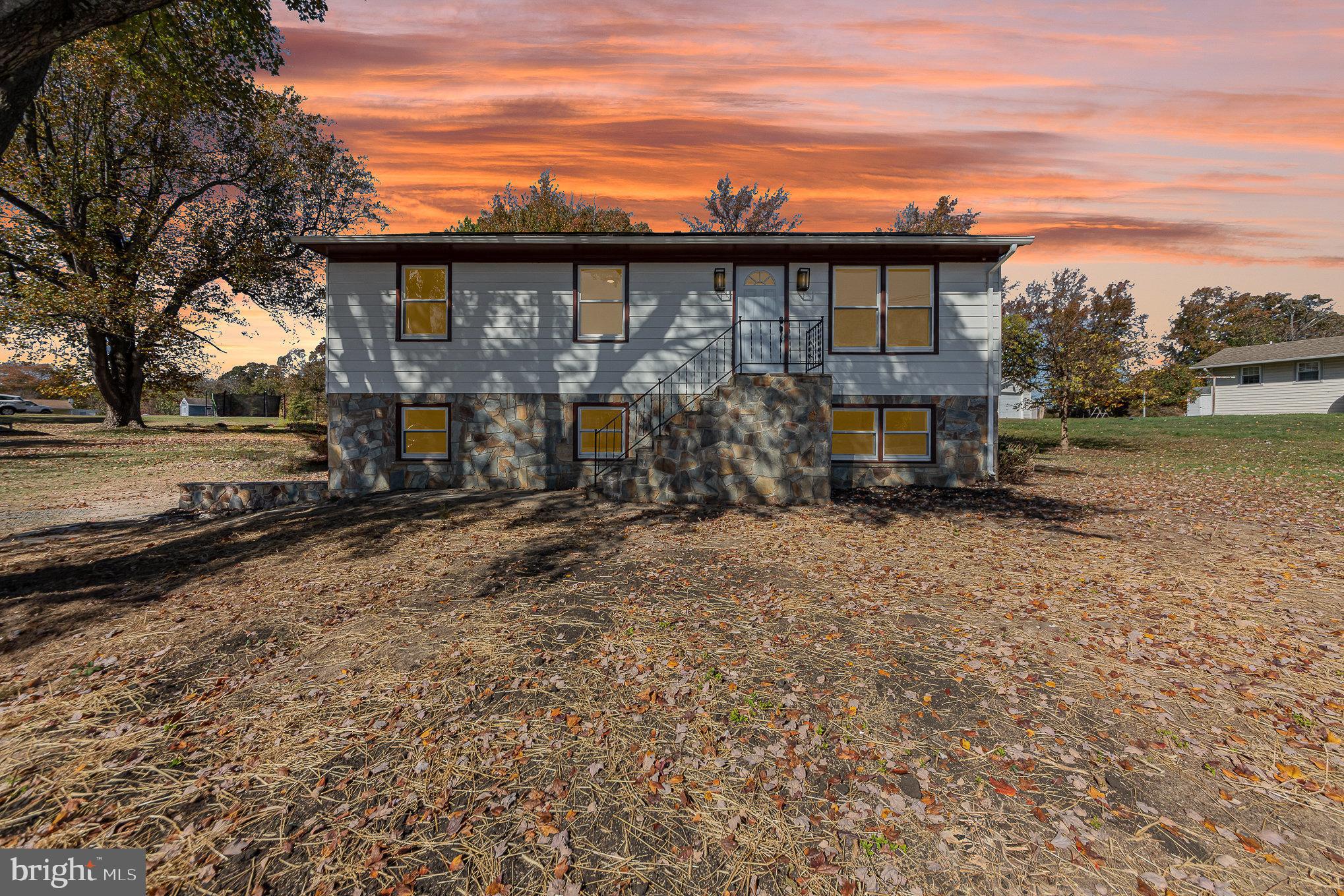 a view of a house with a patio