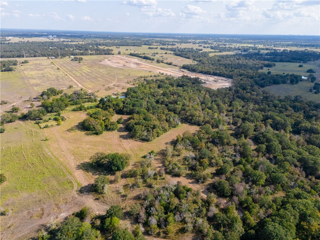 Aerial view with a rural view