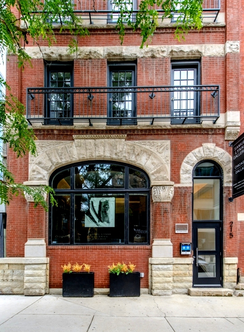 a front view of a building with entryway