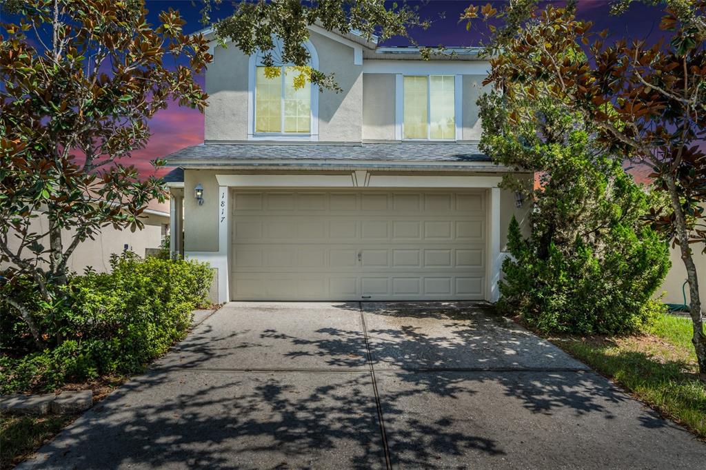 a front view of house with yard