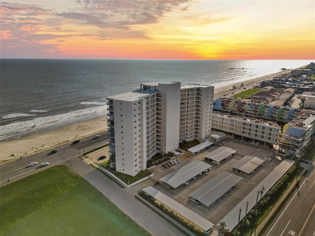 a view of a balcony with a ocean view