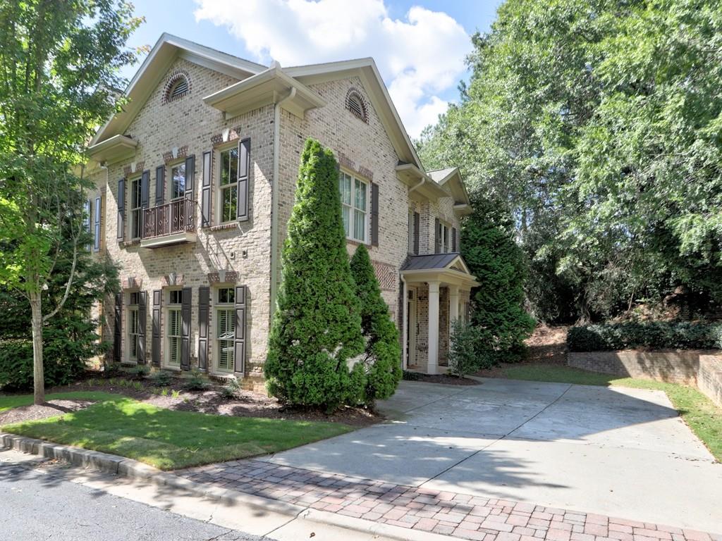 a front view of house with yard