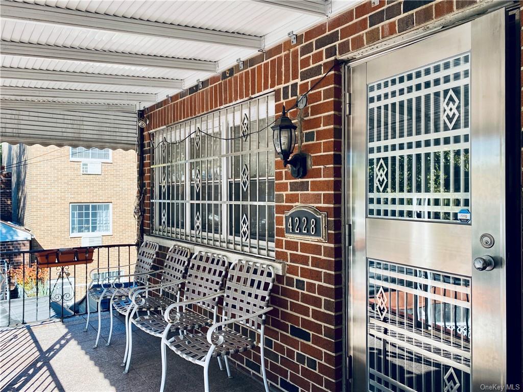 a building view with a outdoor space