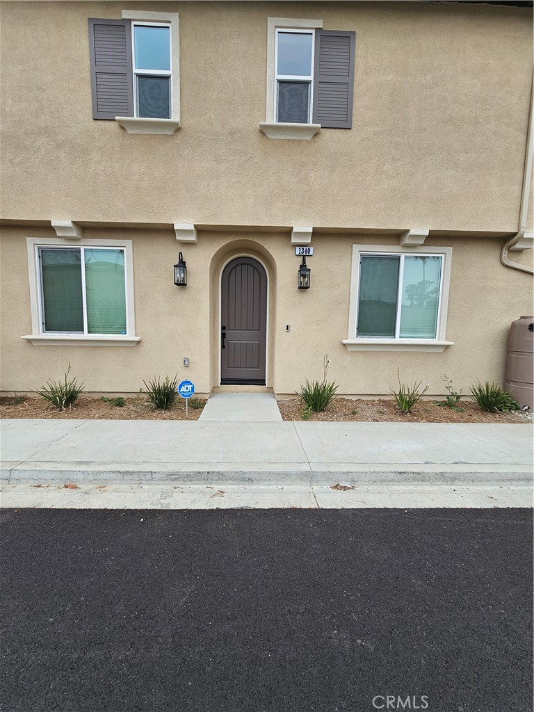 a front view of a house