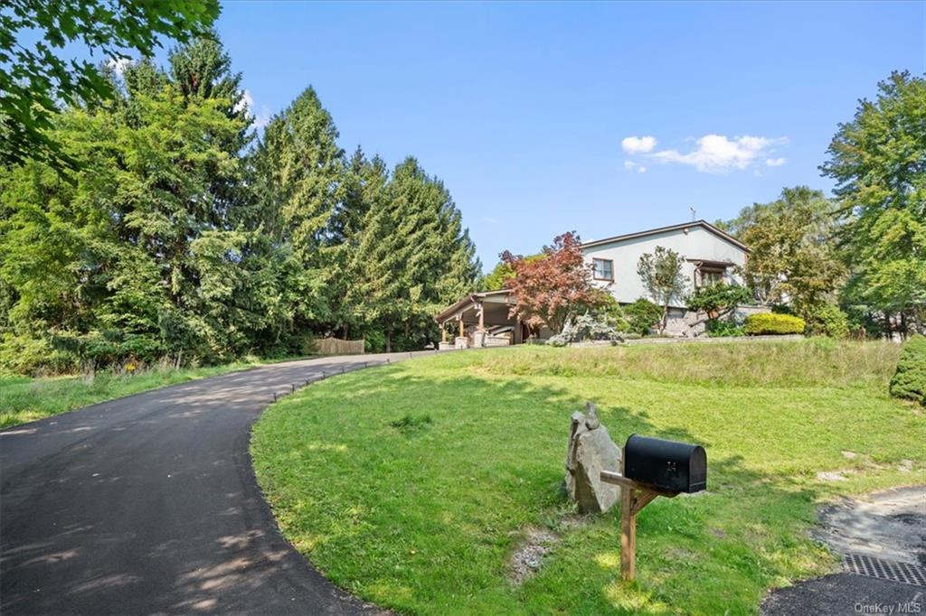 Newly paved driveway