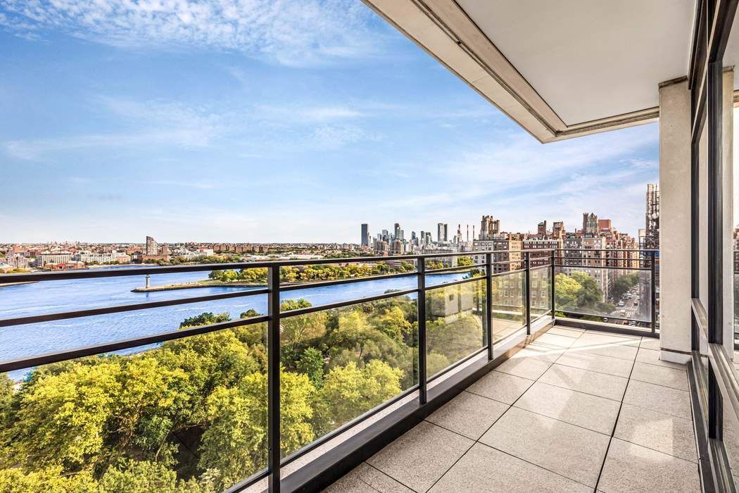 a view of balcony with city view