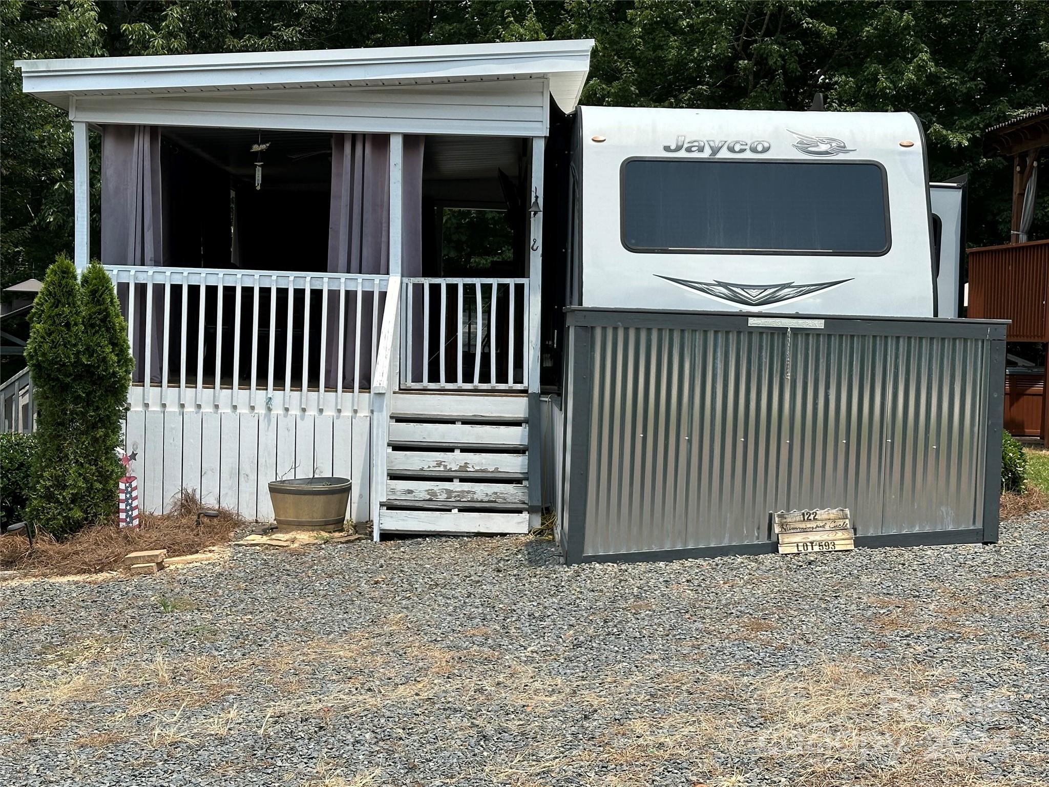 a view of outdoor space and deck