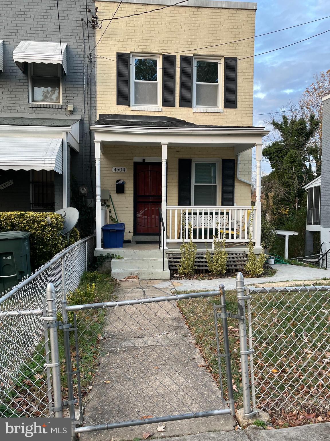 a front view of a house with entryway