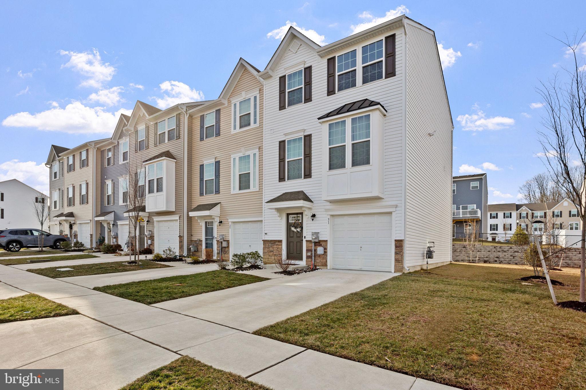 a front view of a residential apartment building