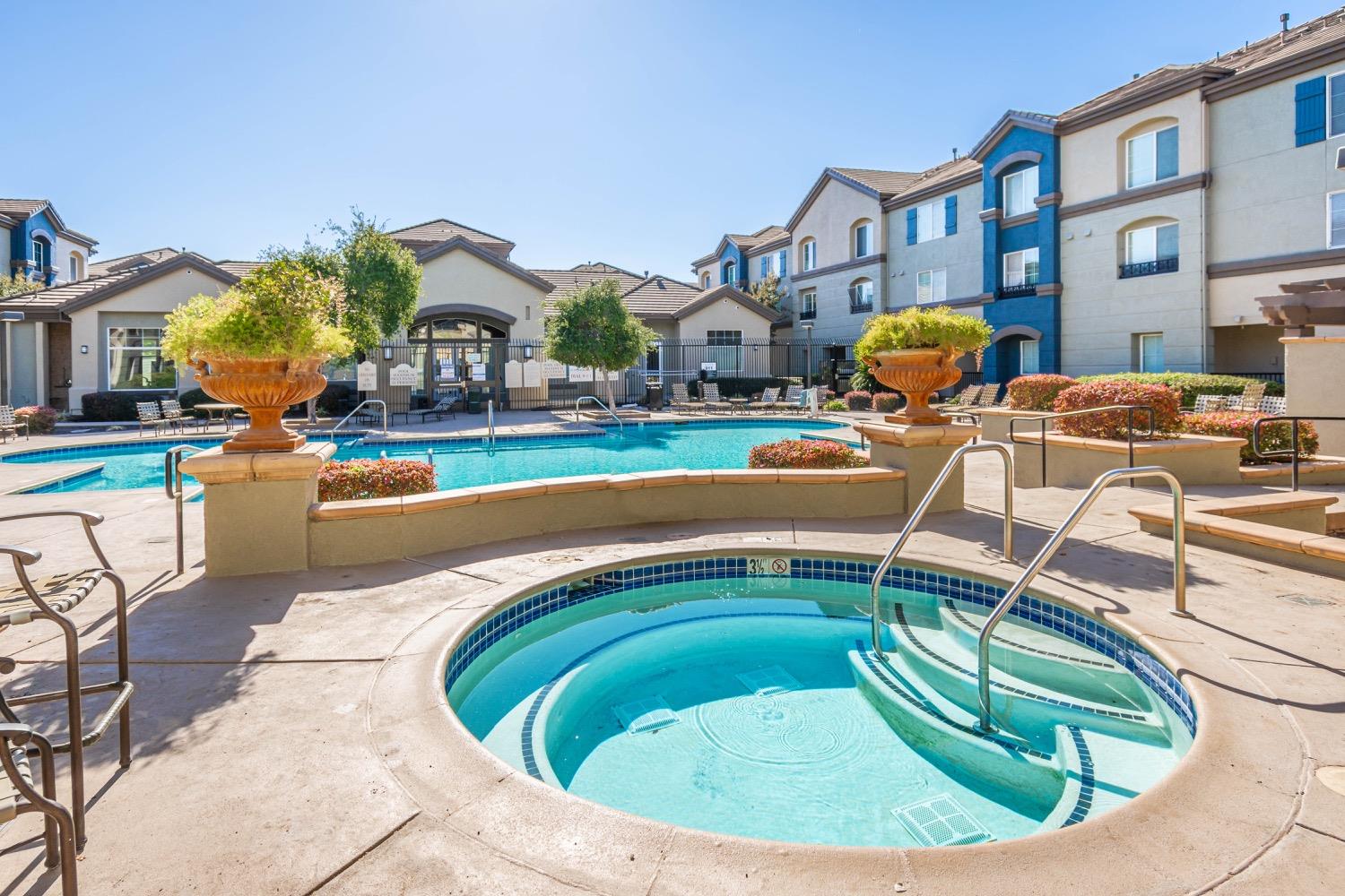 a view of a house with a swimming pool