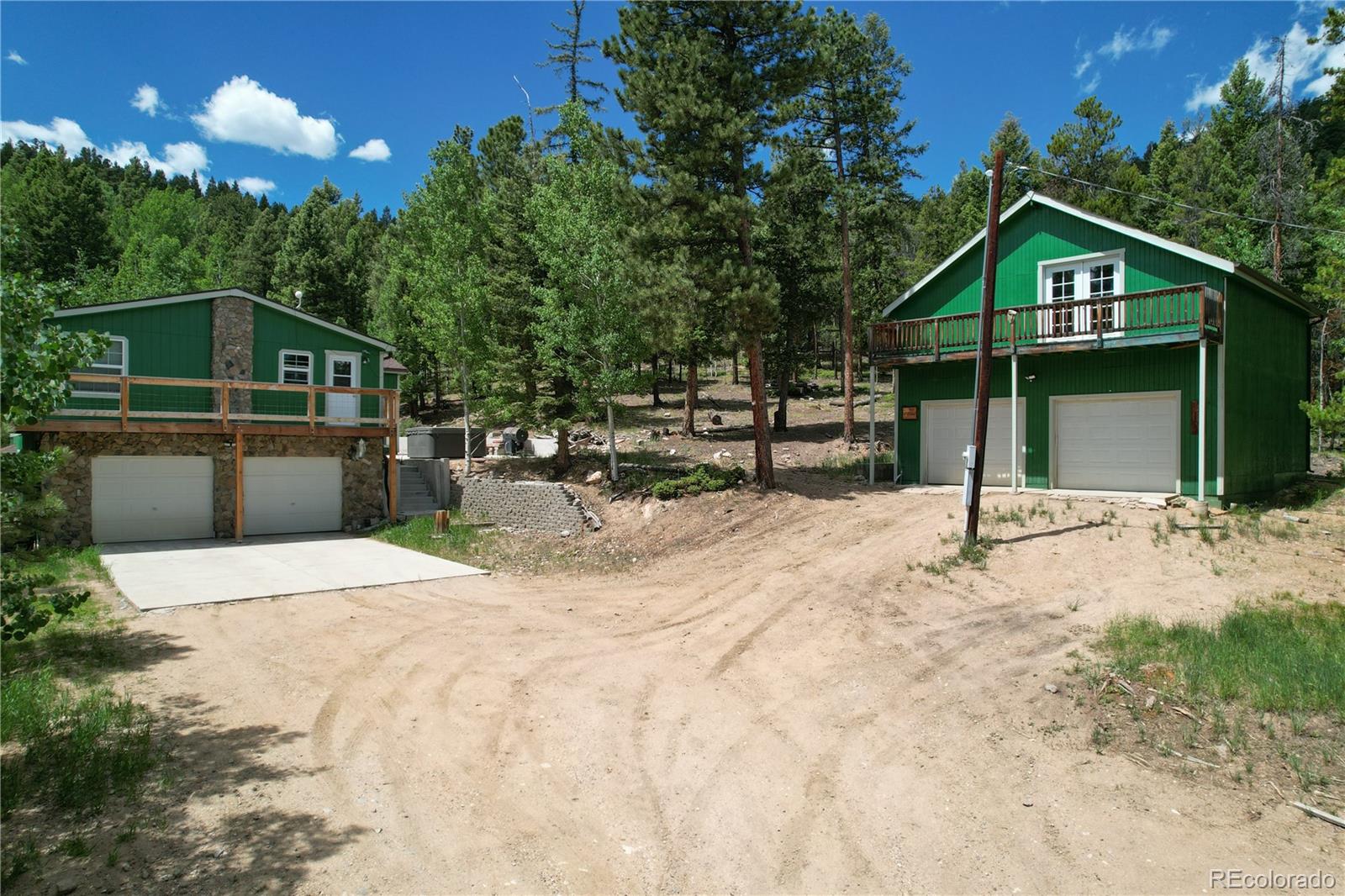 a house with trees in the background