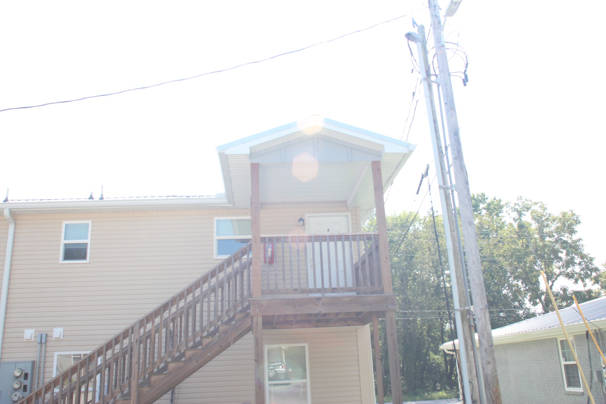 a view of a balcony