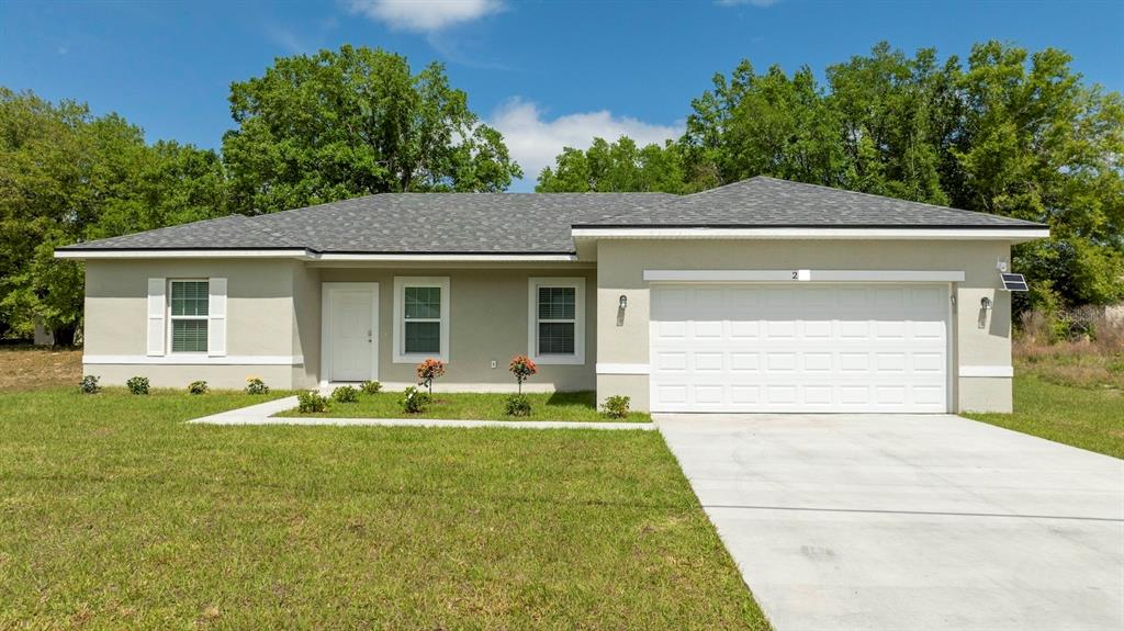 front view of house with a yard