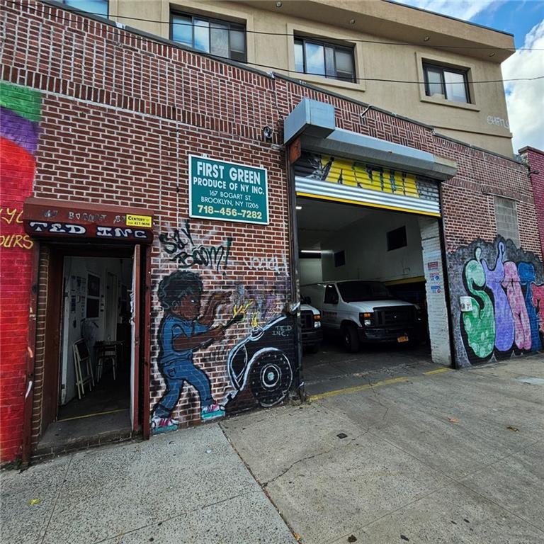 a view of a car garage