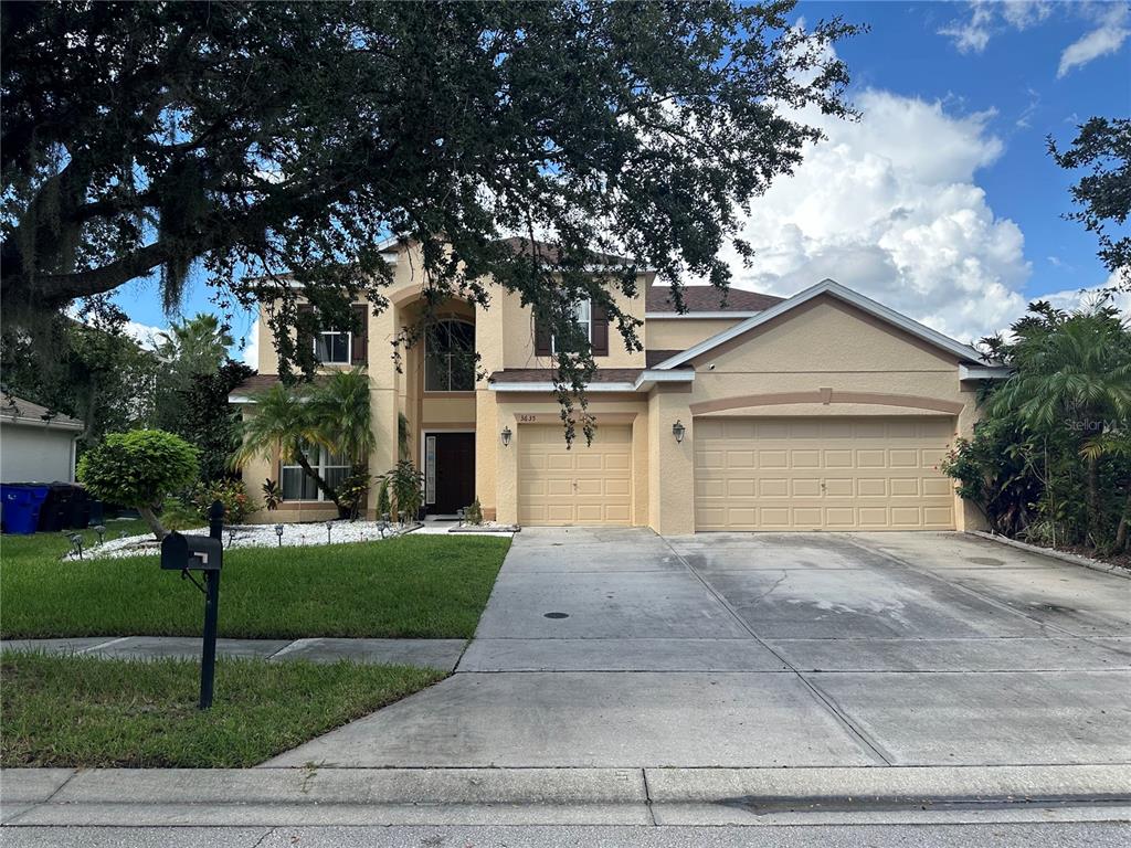 front view of house with a yard