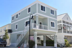 a front view of a building with balcony