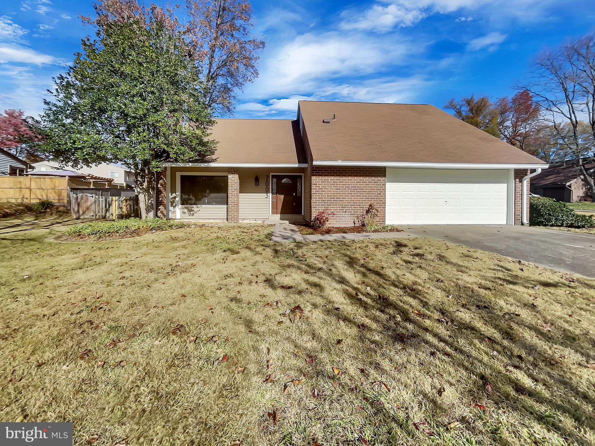 front view of house with yard