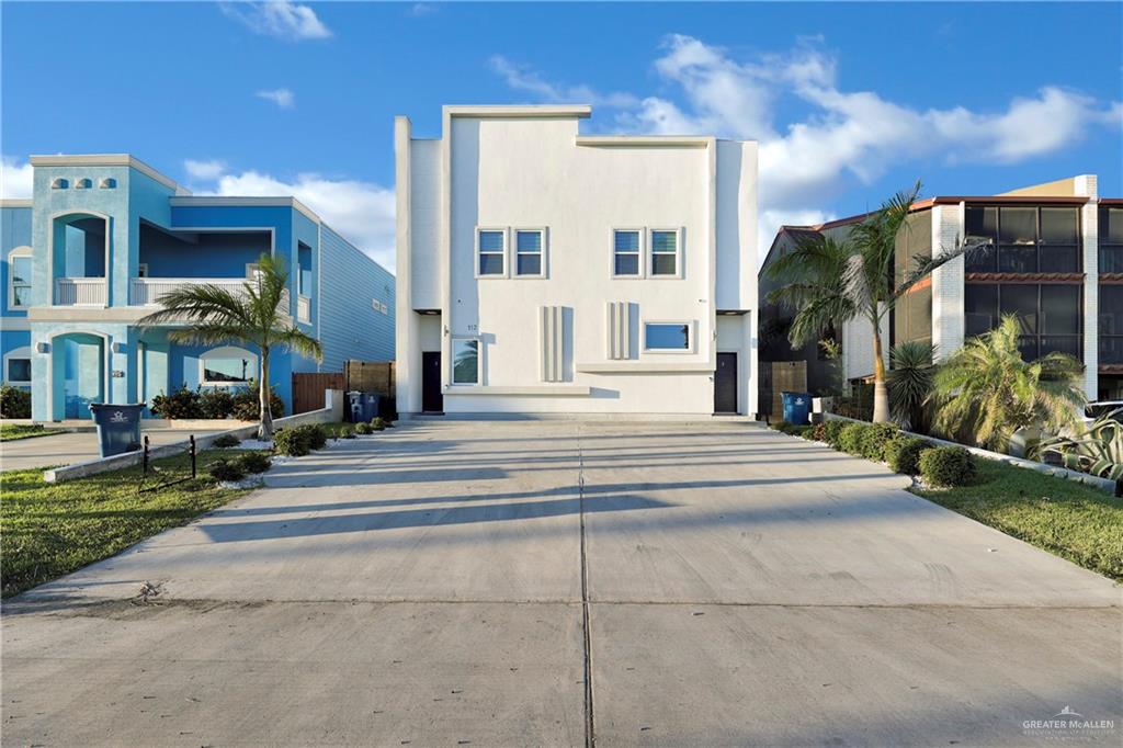 a view of a building with a street