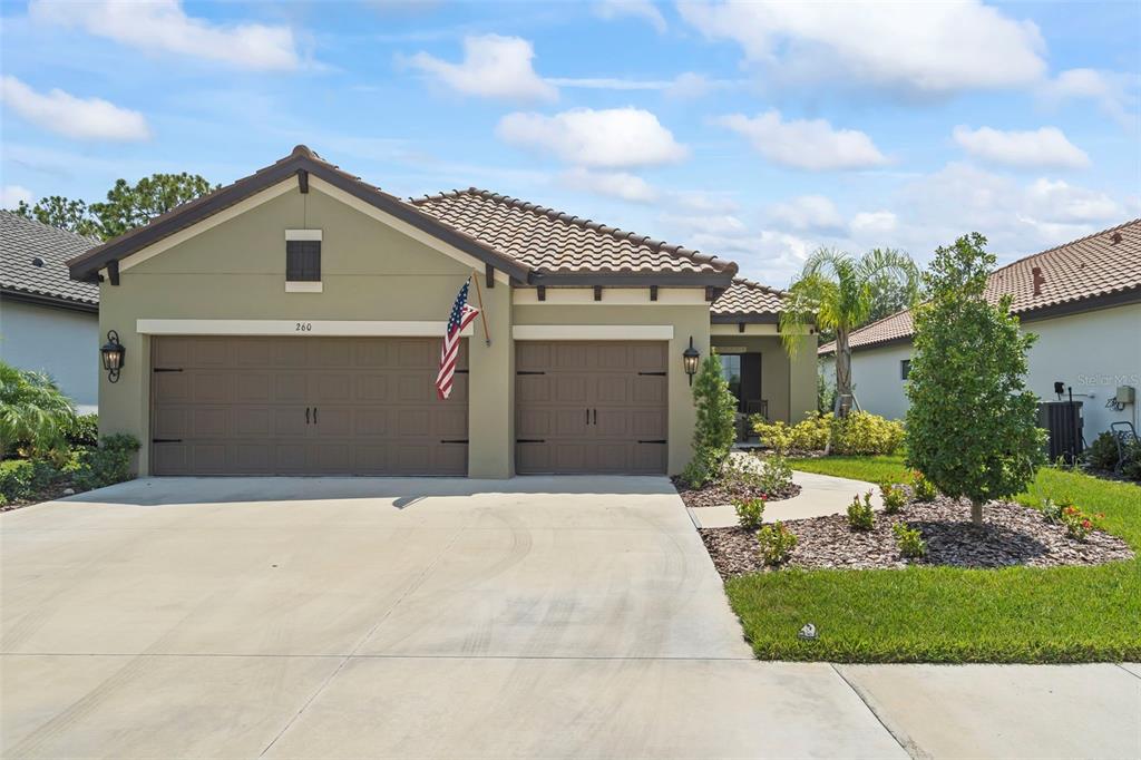 Beautiful home with a private preserve view in front and back. 