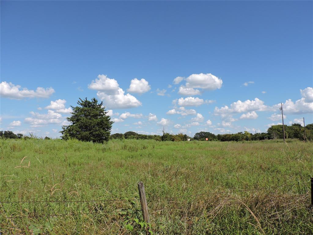 a view of a big yard of grass and an empty space