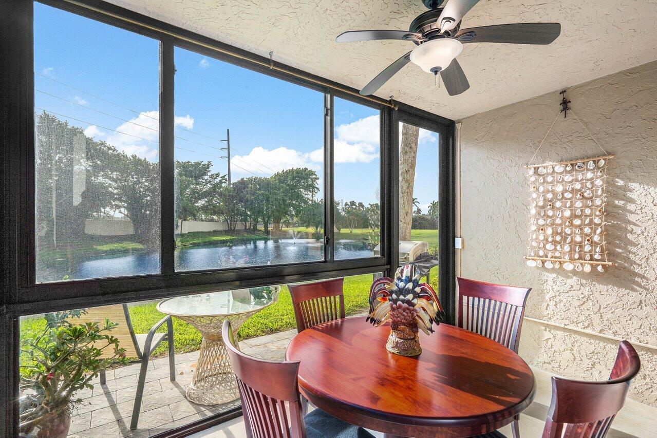 Enclosed Patio w/ Views of the 15th Hole