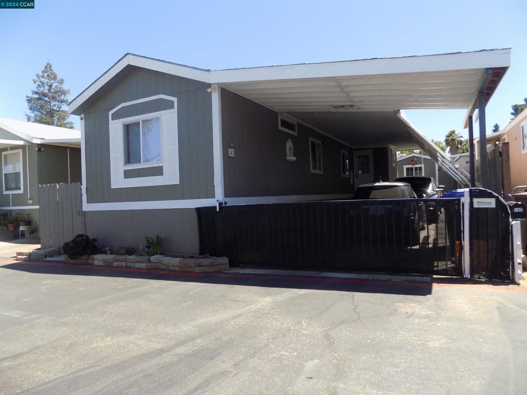 a front view of a house