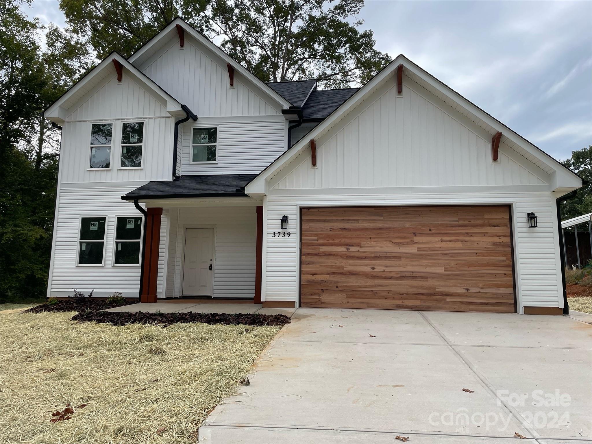 a front view of a house