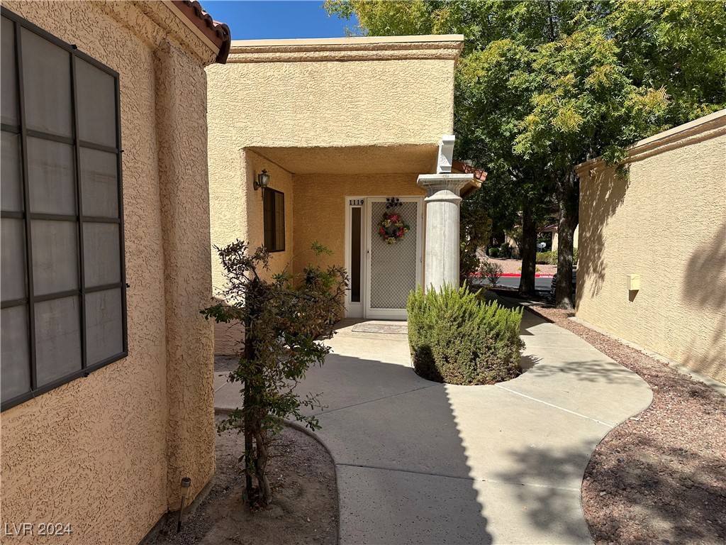 Covered front door entry