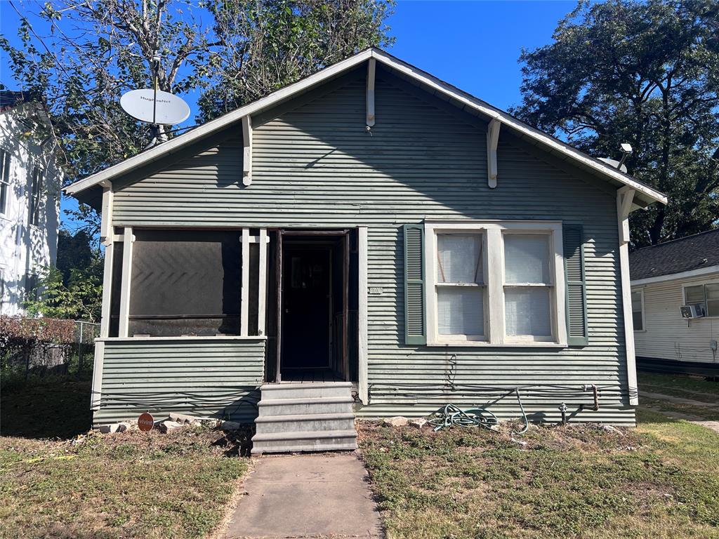 a front view of a house