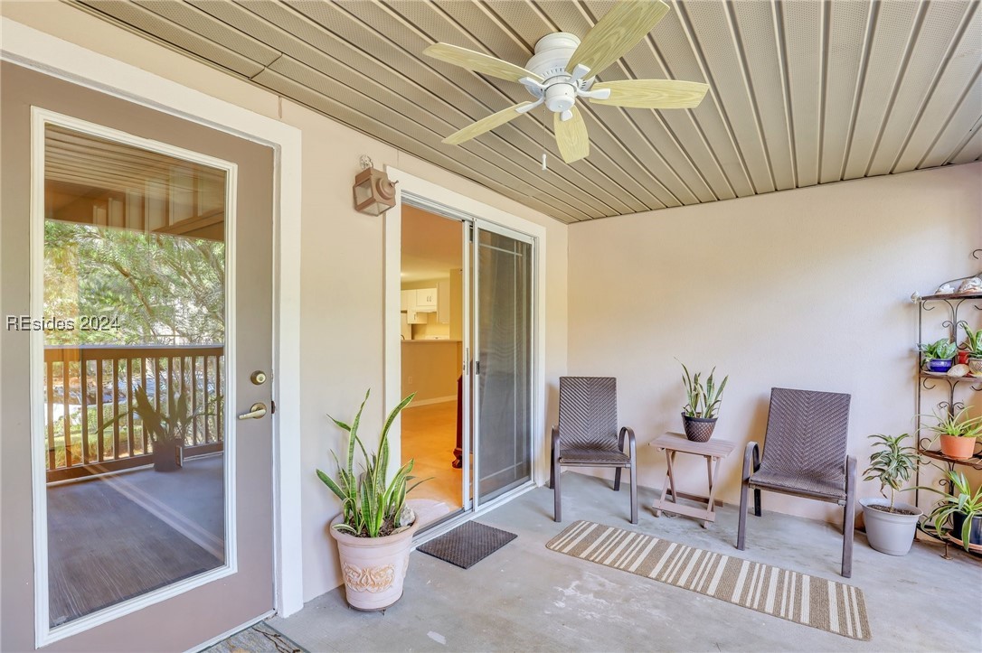 walkout from Living Room & Bedroom