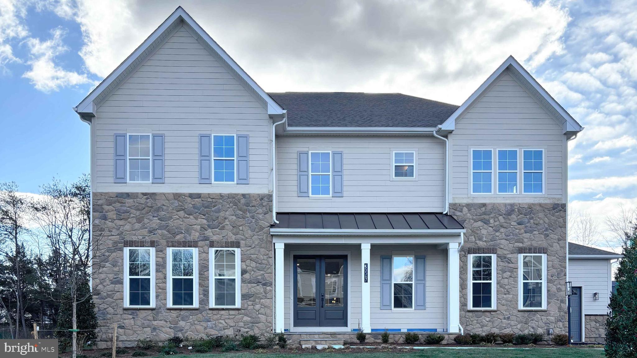 a front view of a house