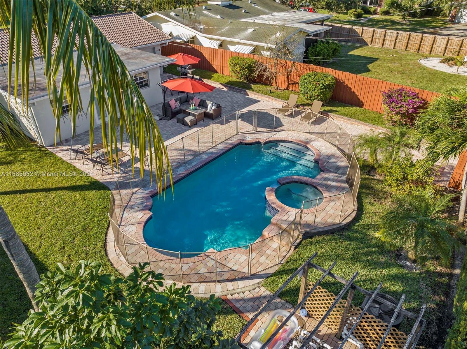 a view of a swimming pool