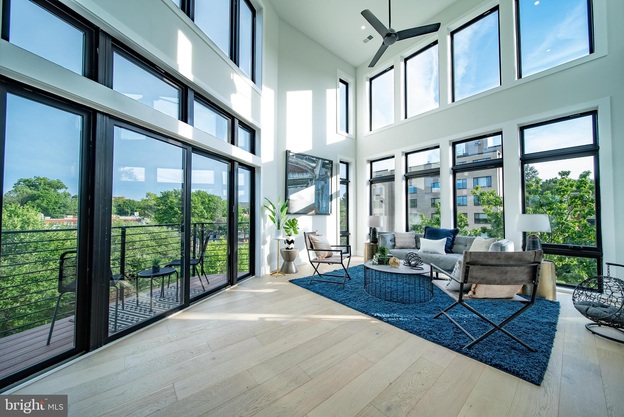 a living room filled with furniture