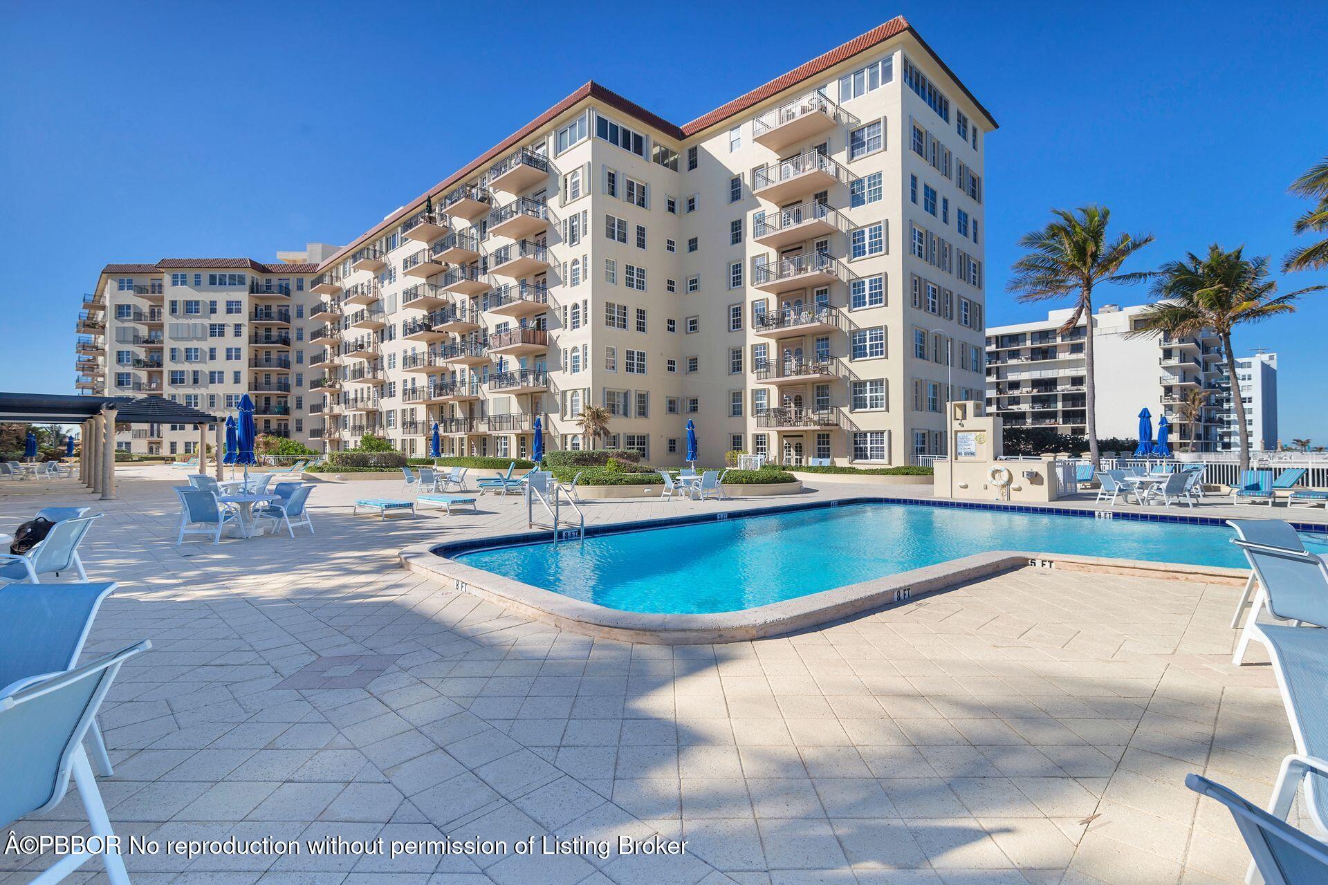 a view of tall building with outdoor space