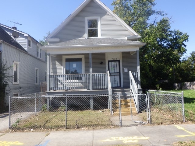 a front view of a house