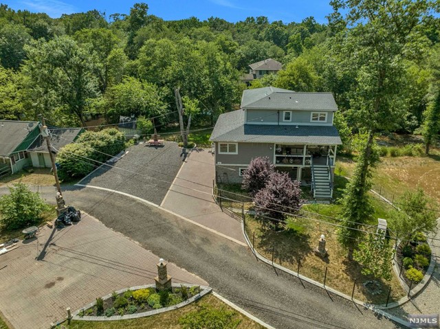 a house view with a garden space