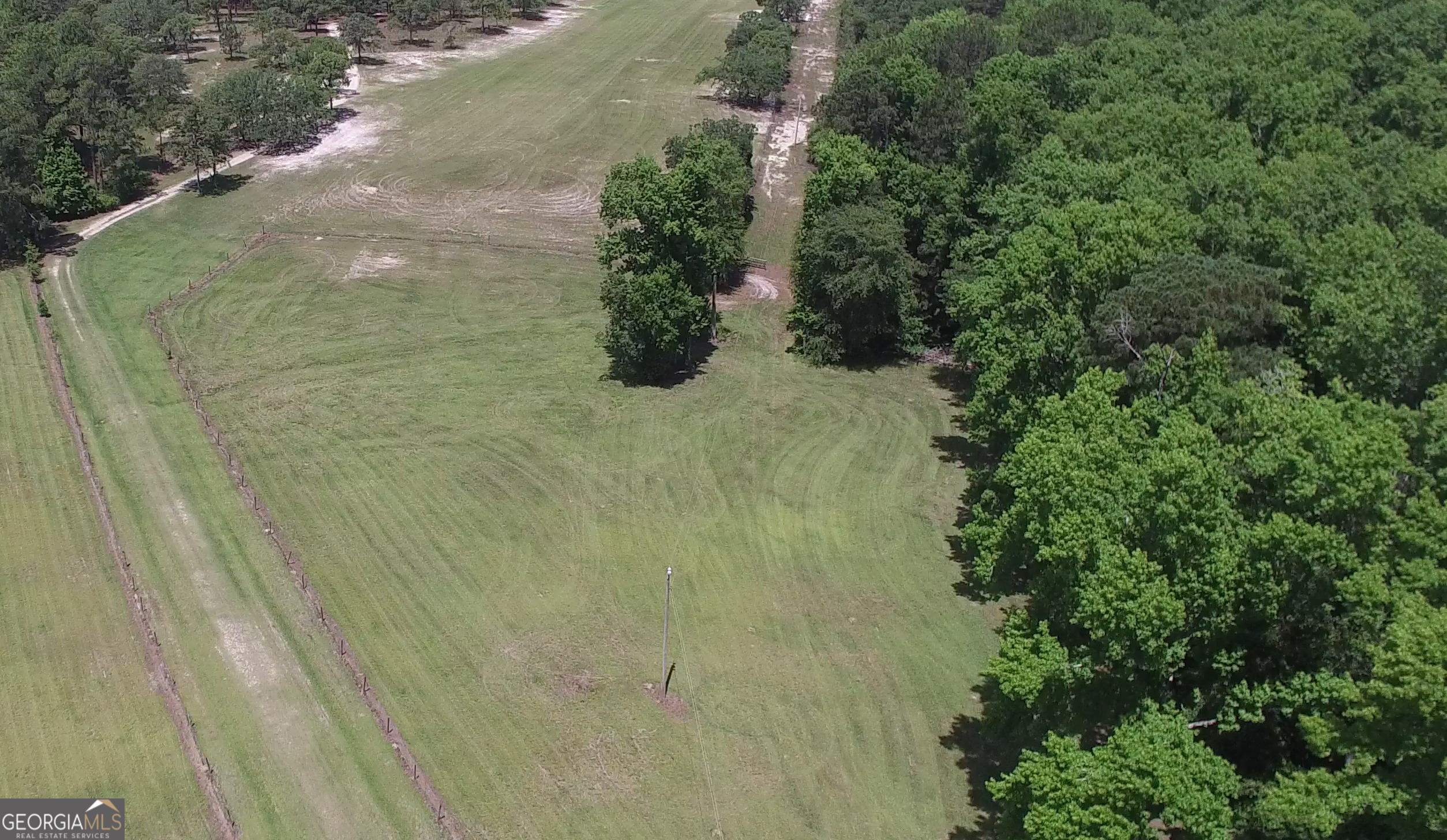 a view of a small yard