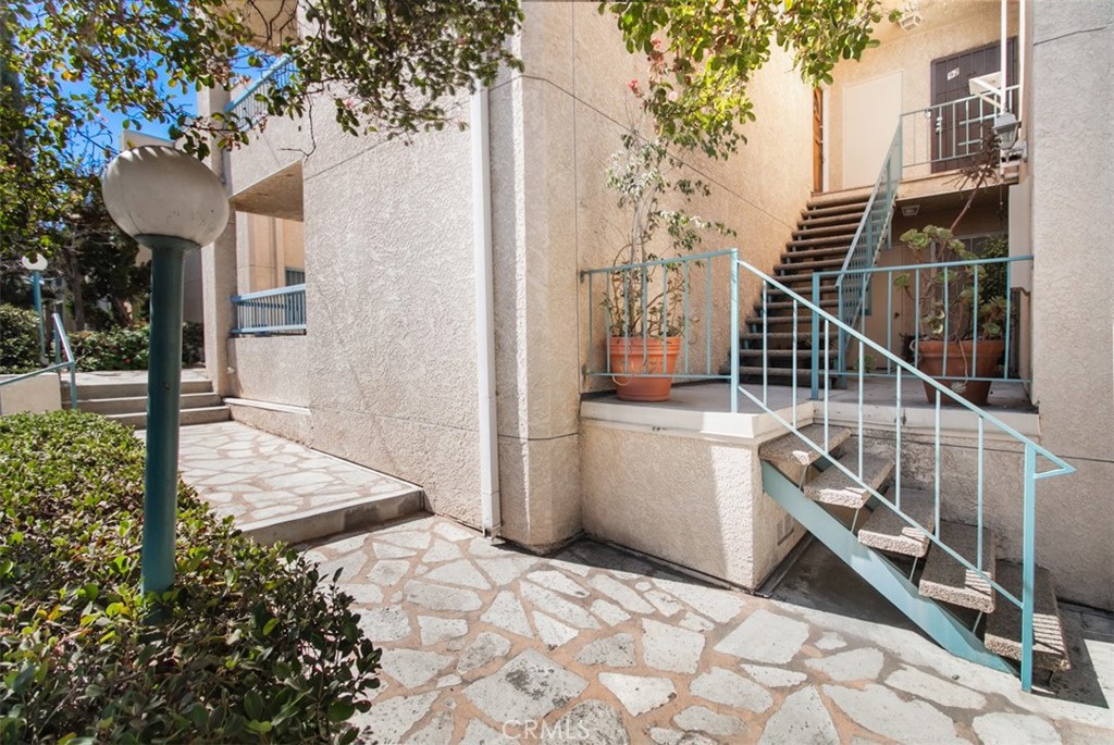 a view of a entryway with a house