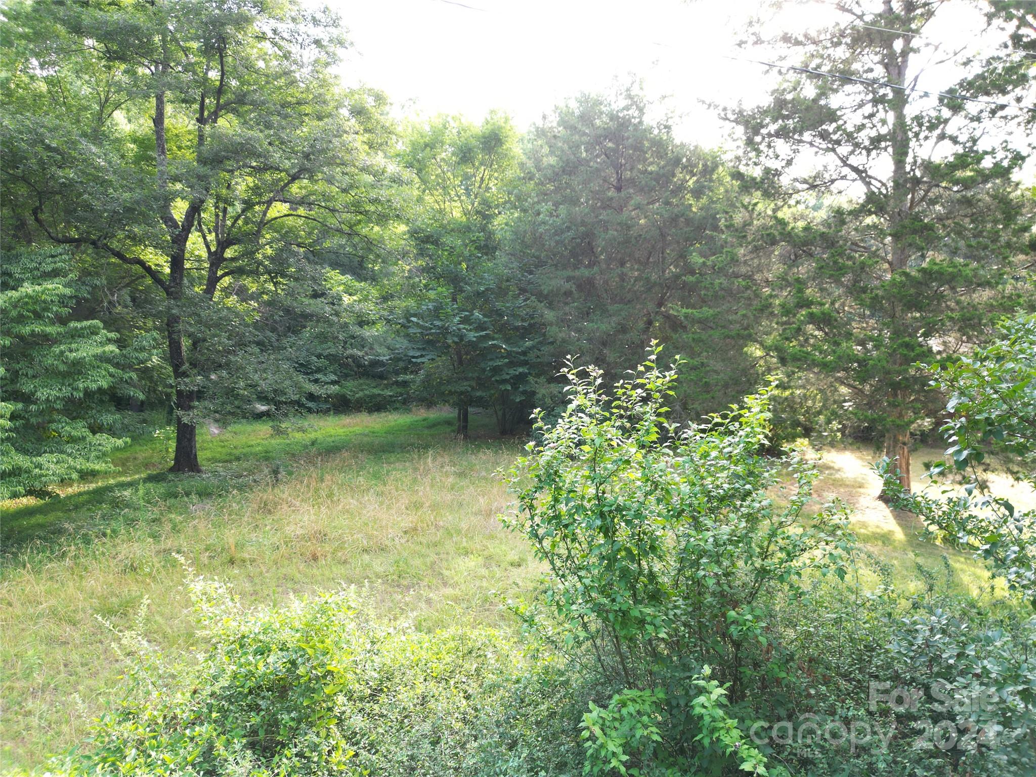 a view of lake with green space