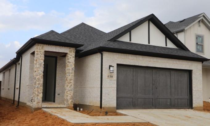 a front view of a house