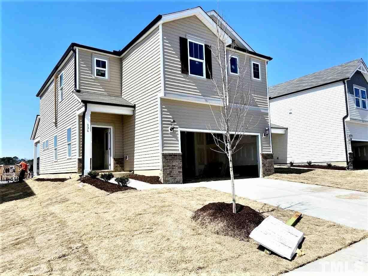 a front view of a house